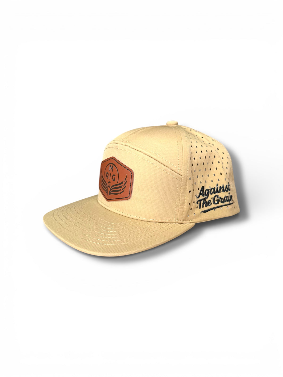 Field Tan 7 Panel Hat (OG Logo) - MIGRIG