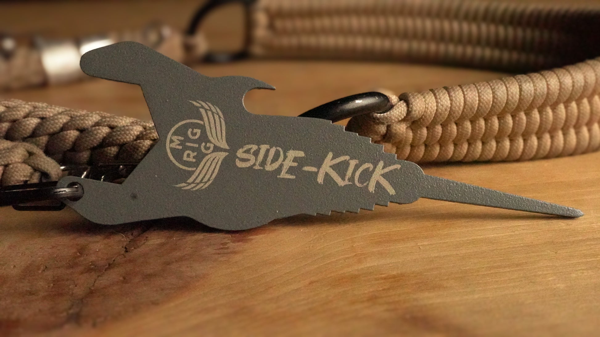 "Side-Kick" Lanyard Multi-tool Hammered Slate - MIGRIG